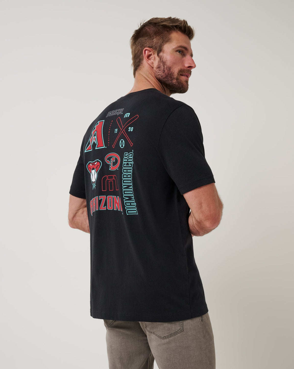 Arizona Diamondbacks Friendly Rivalry Tee Black | Travis Mathew