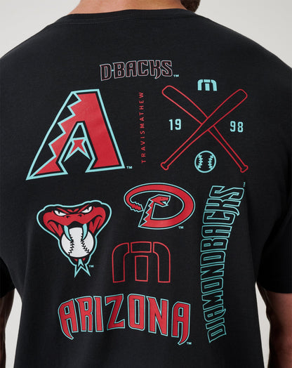 Arizona Diamondbacks Friendly Rivalry Tee Black | Travis Mathew