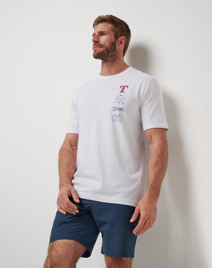 Texas Rangers Sunset Slam 2.0 Tee White | Travis Mathew