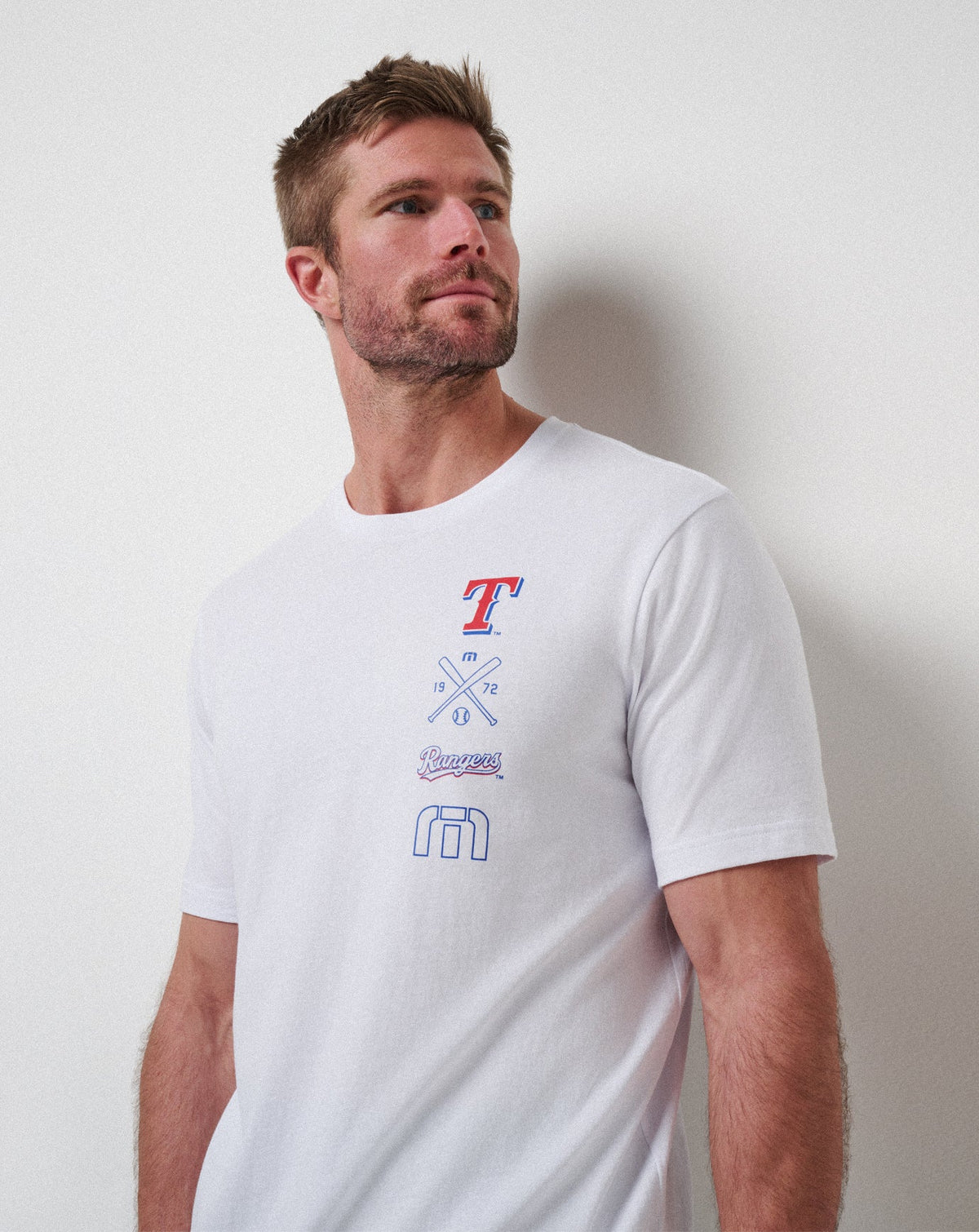 Texas Rangers Sunset Slam 2.0 Tee White | Travis Mathew