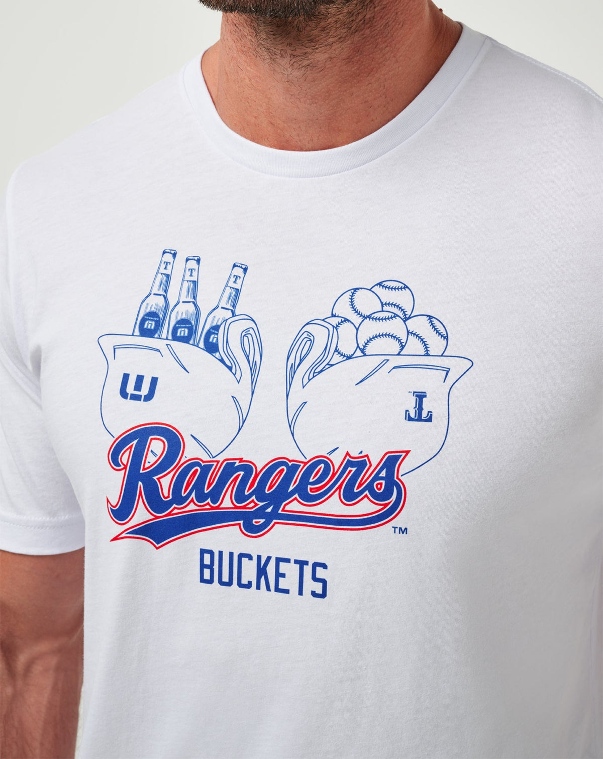 Texas Rangers Strike One Tee White | Travis Mathew