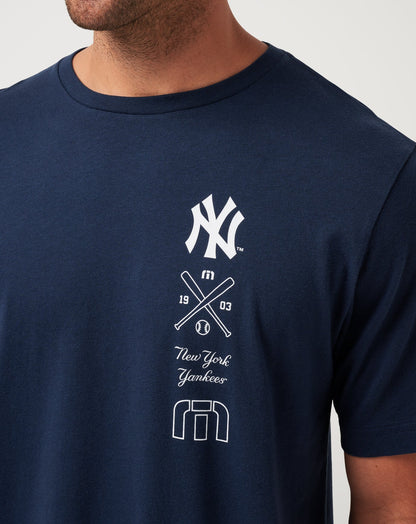 New York Yankees Sunset Slam Tee Total Eclipse | Travis Mathew