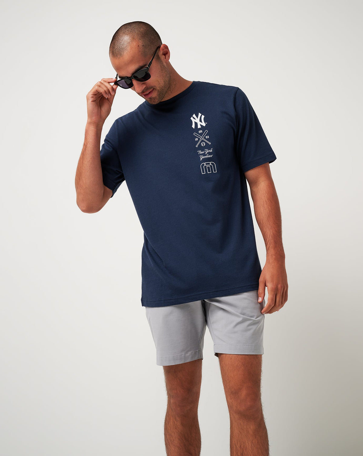 New York Yankees Sunset Slam Tee Total Eclipse | Travis Mathew