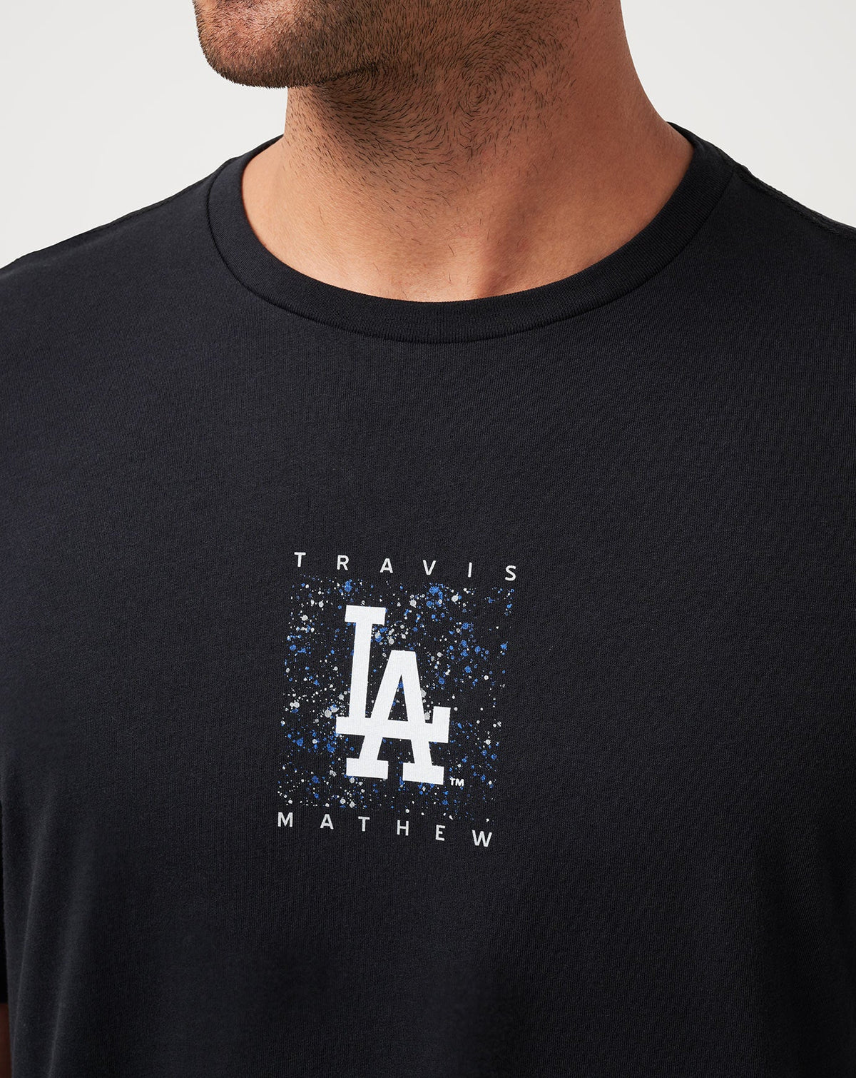 Los Angeles Dodgers In The Dugout Tee Black | Travis Mathew