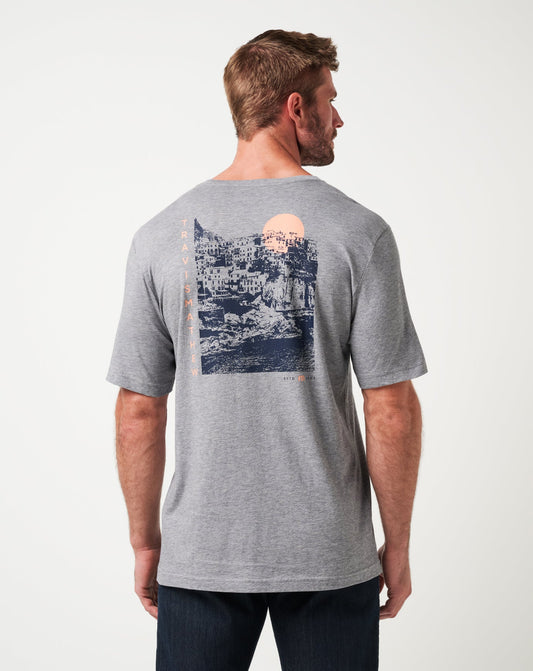 Maiden Voyage Tee Heather Medium Grey | Travis Mathew