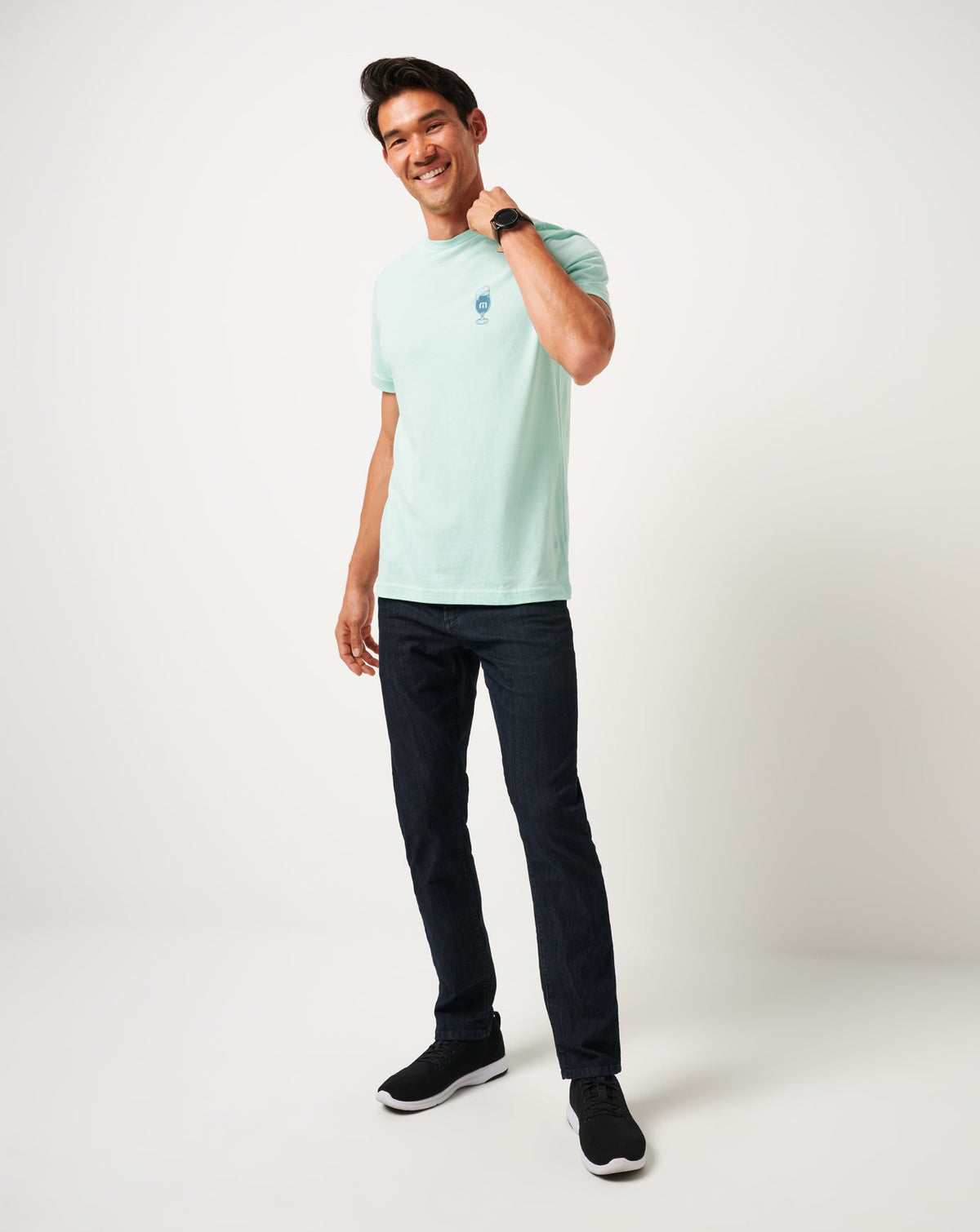 Bar Break Tee Eggshell Blue | Travis Mathew