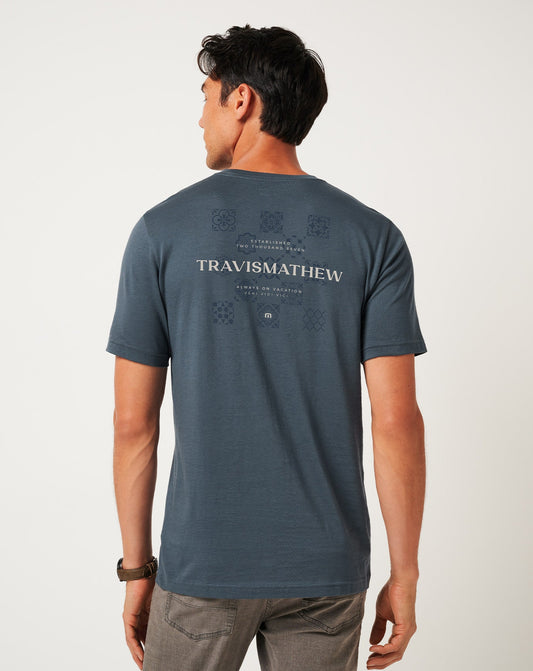 Preferred Status Tee Mood Indigo/Vintage Indigo | Travis Mathew