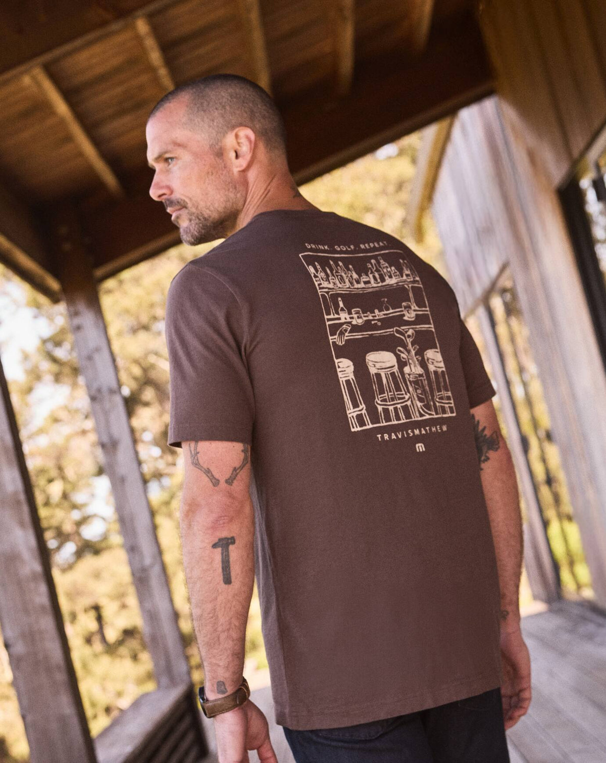 Tasting Room Tee Chocolate | Travis Mathew
