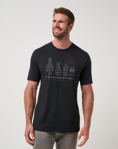 Season Of Giving Tee Black | Travis Mathew