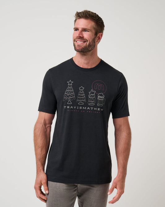 Season Of Giving Tee Black | Travis Mathew