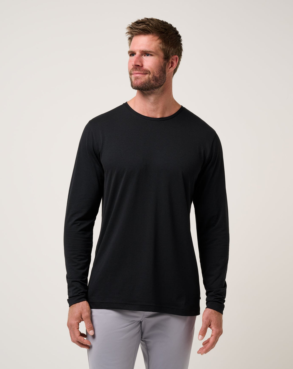 Performance Jersey Long Sleeve Tee Black | Travis Mathew