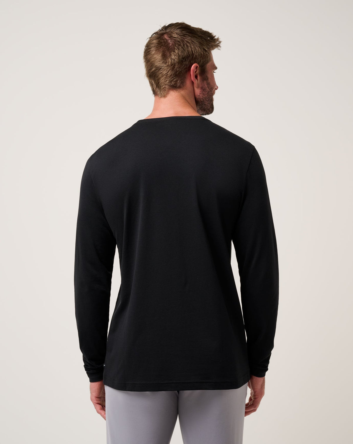 Performance Jersey Long Sleeve Tee Black | Travis Mathew