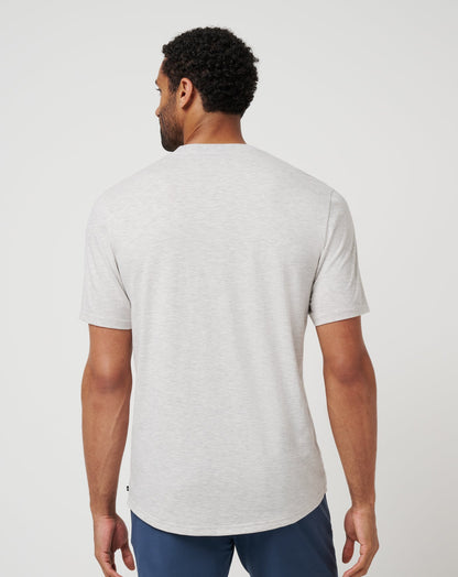 All Adrift Tee Heather Light Grey | Travis Mathew