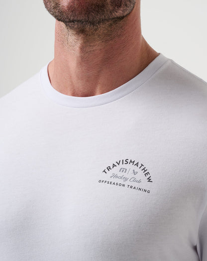 Delayed Penalty Tee White | Travis Mathew