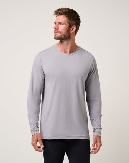 Performance Jersey Long Sleeve Tee Sleet | Travis Mathew