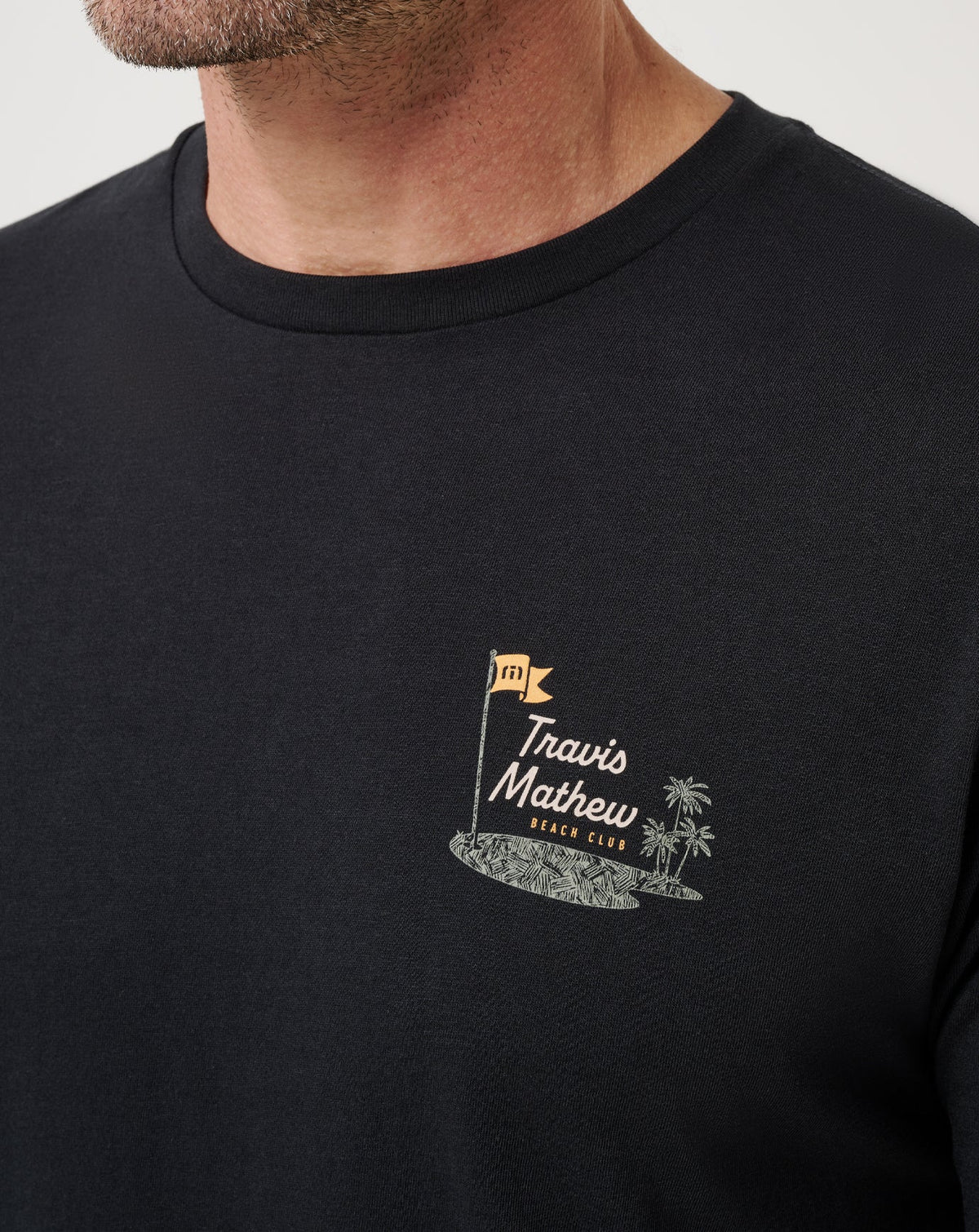 TM Beach Club Tee Black | Travis Mathew