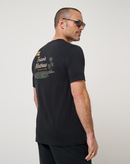 TM Beach Club Tee Black | Travis Mathew