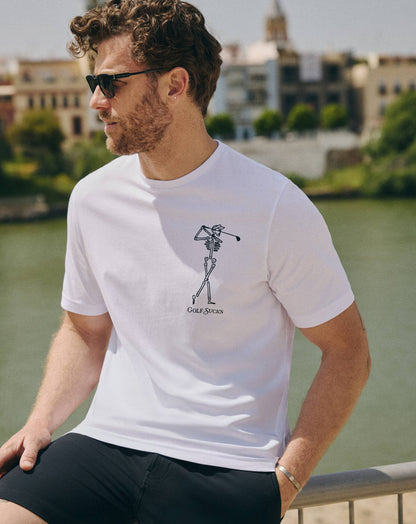 Golf Sucks Tee White | Travis Mathew