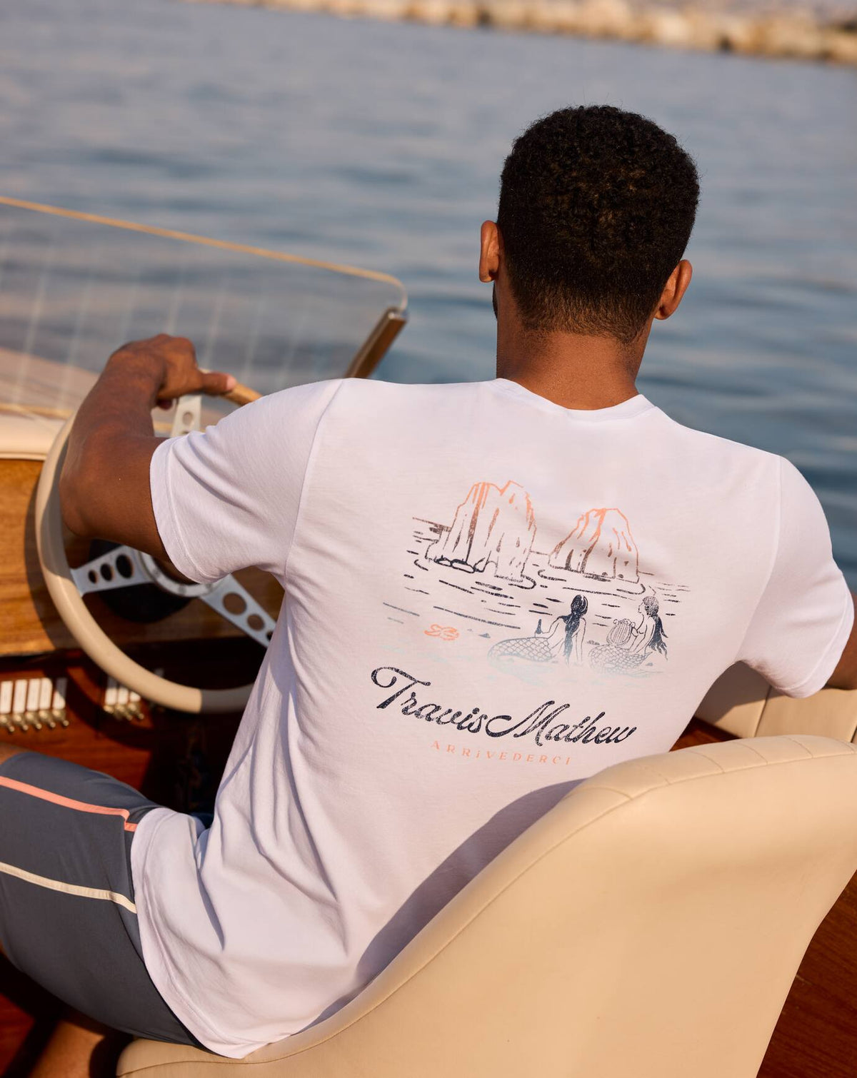Cloudless Sky Tee White | Travis Mathew
