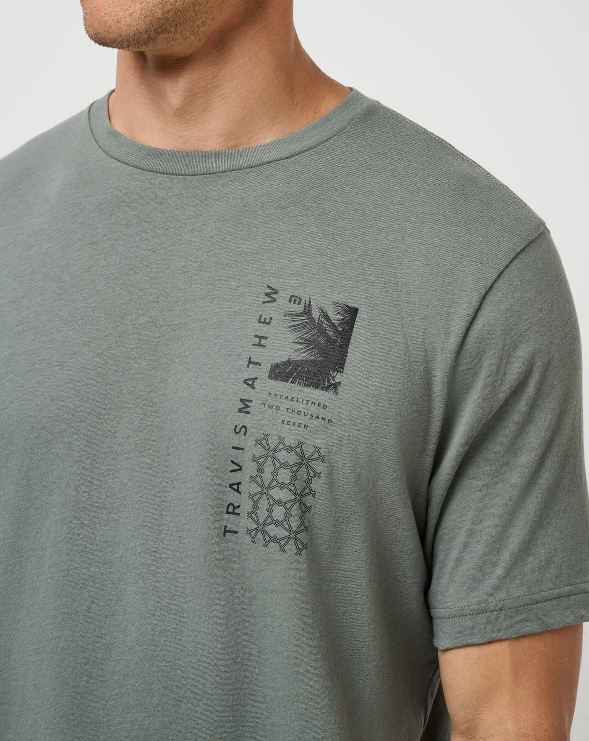 Global Pass Tee Dark Olive | Travis Mathew