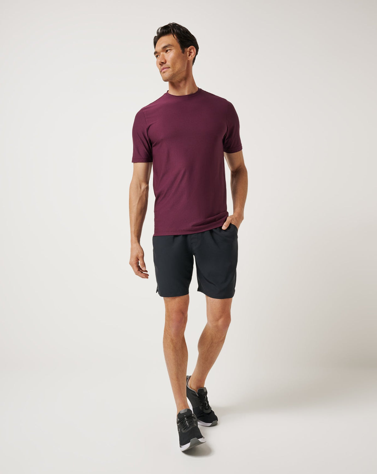 First Day Active Tee Mauve Wine | Travis Mathew
