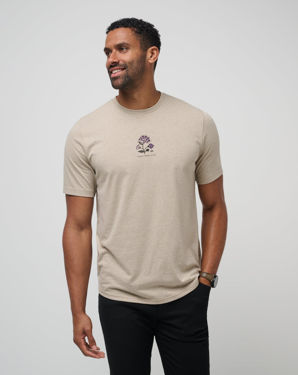 Fading Sunlight Tee Oxford Tan | Travis Mathew