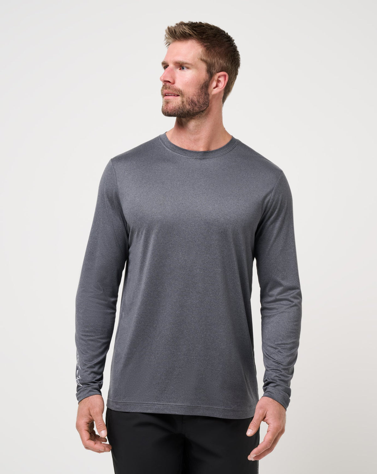 Court Control Tee Heather Dark Grey | Travis Mathew