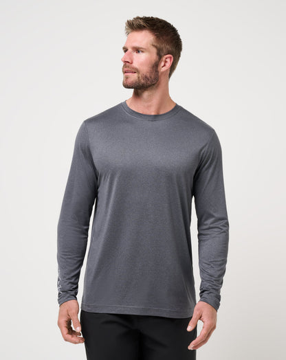 Court Control Tee Heather Dark Grey | Travis Mathew