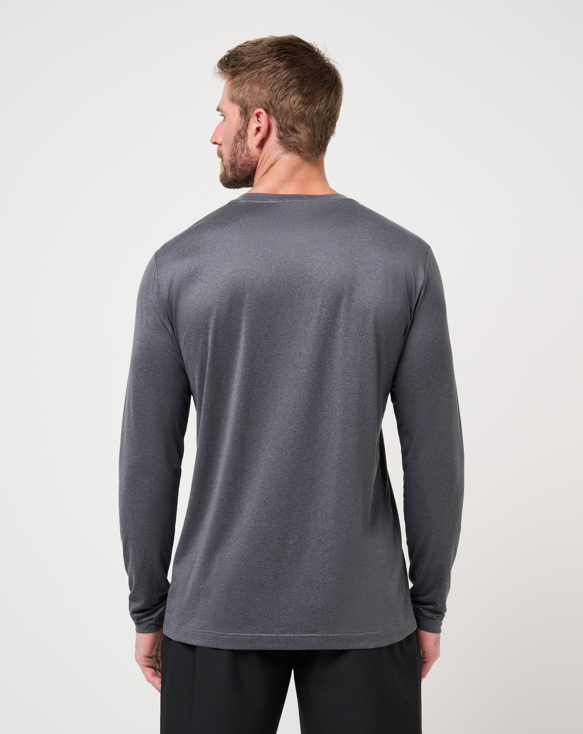 Court Control Tee Heather Dark Grey | Travis Mathew