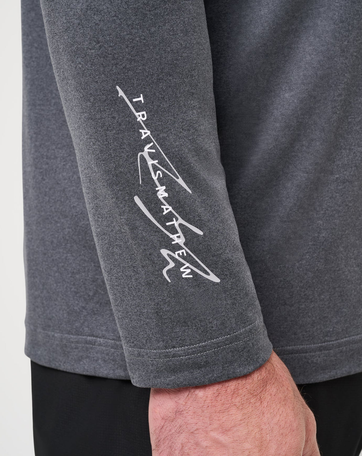 Court Control Tee Heather Dark Grey | Travis Mathew