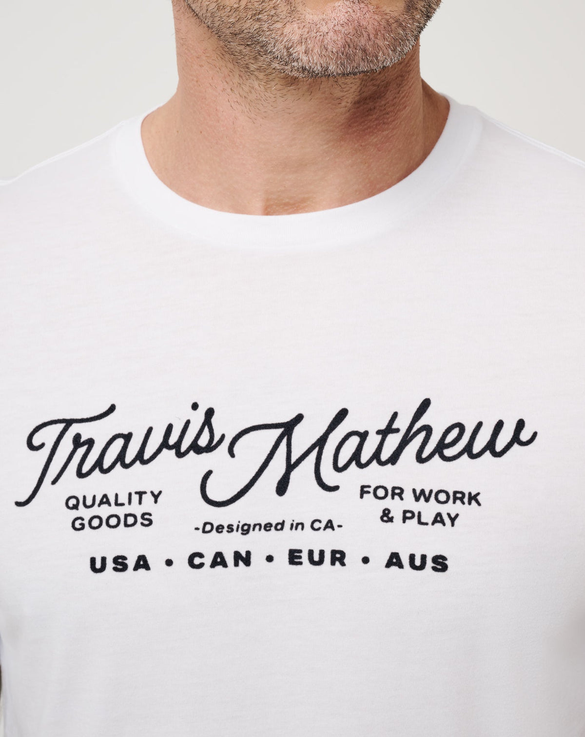 Perfect Plan Tee White | Travis Mathew