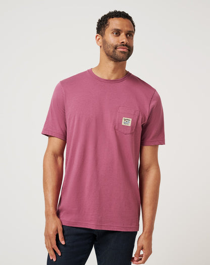 TM Beach Pocket Tee Damson | Travis Mathew