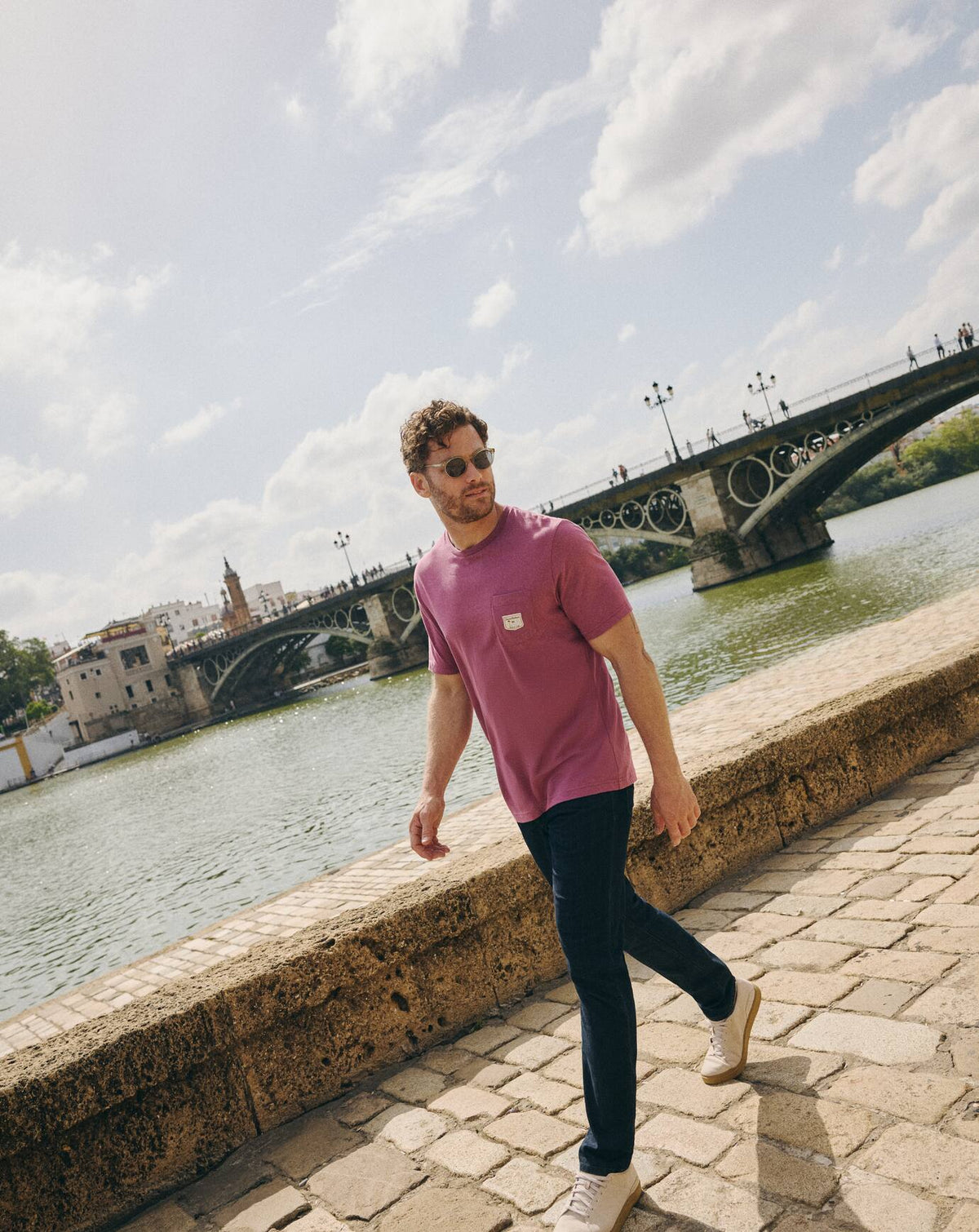 TM Beach Pocket Tee Damson | Travis Mathew