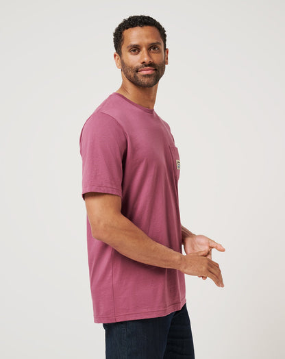 TM Beach Pocket Tee Damson | Travis Mathew