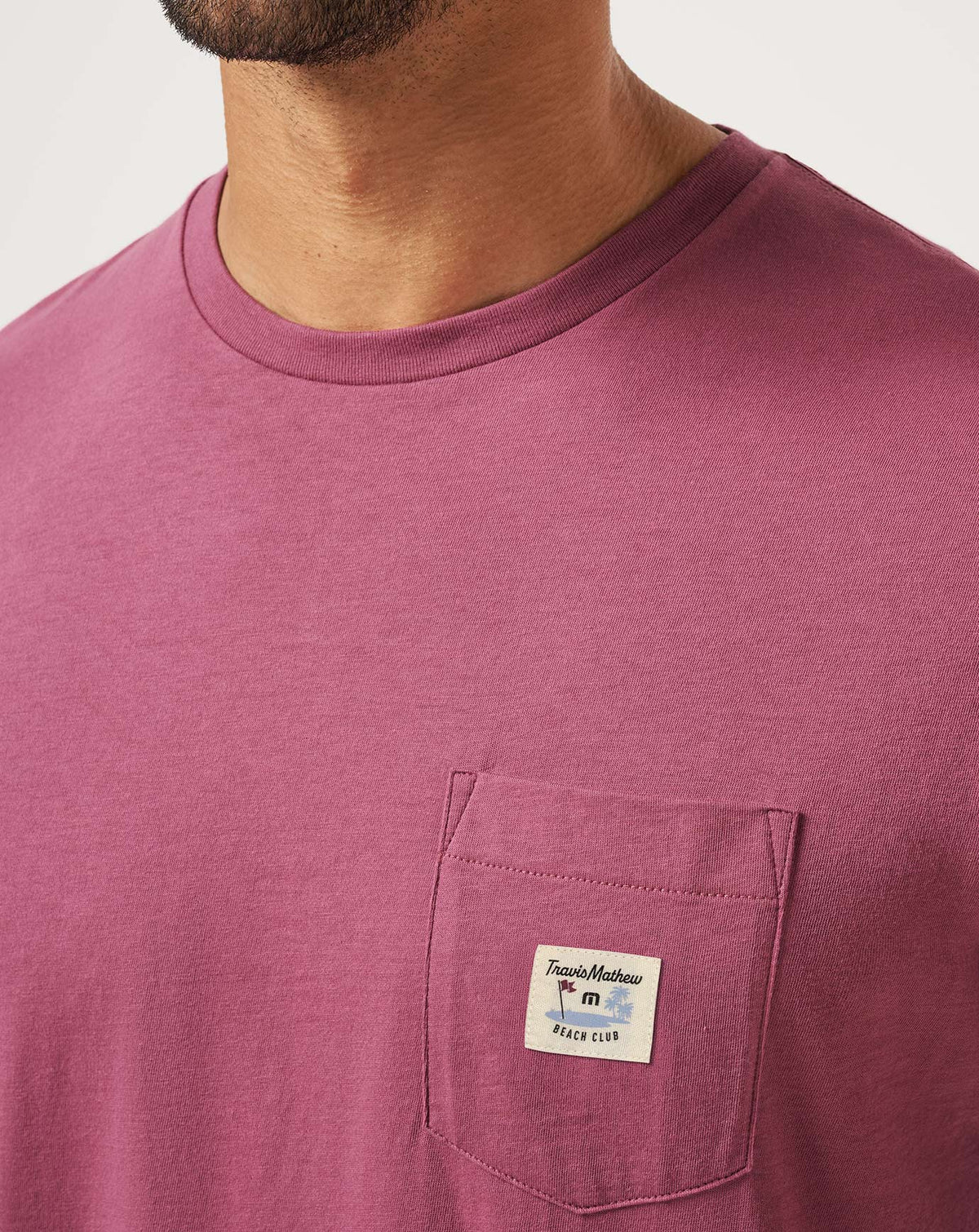 TM Beach Pocket Tee Damson | Travis Mathew