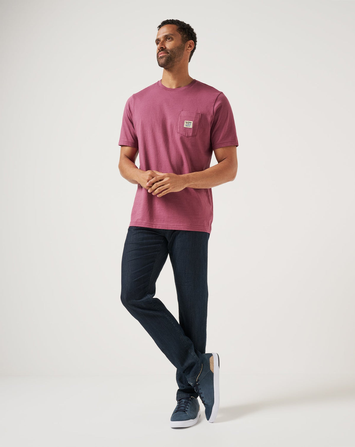TM Beach Pocket Tee Damson | Travis Mathew