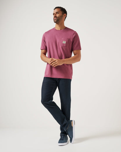 TM Beach Pocket Tee Damson | Travis Mathew