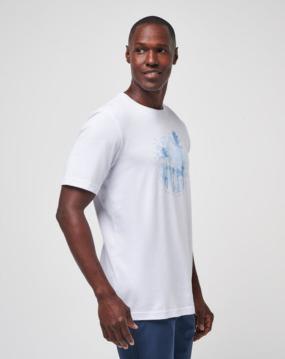 Foam Paths Tee White | Travis Mathew