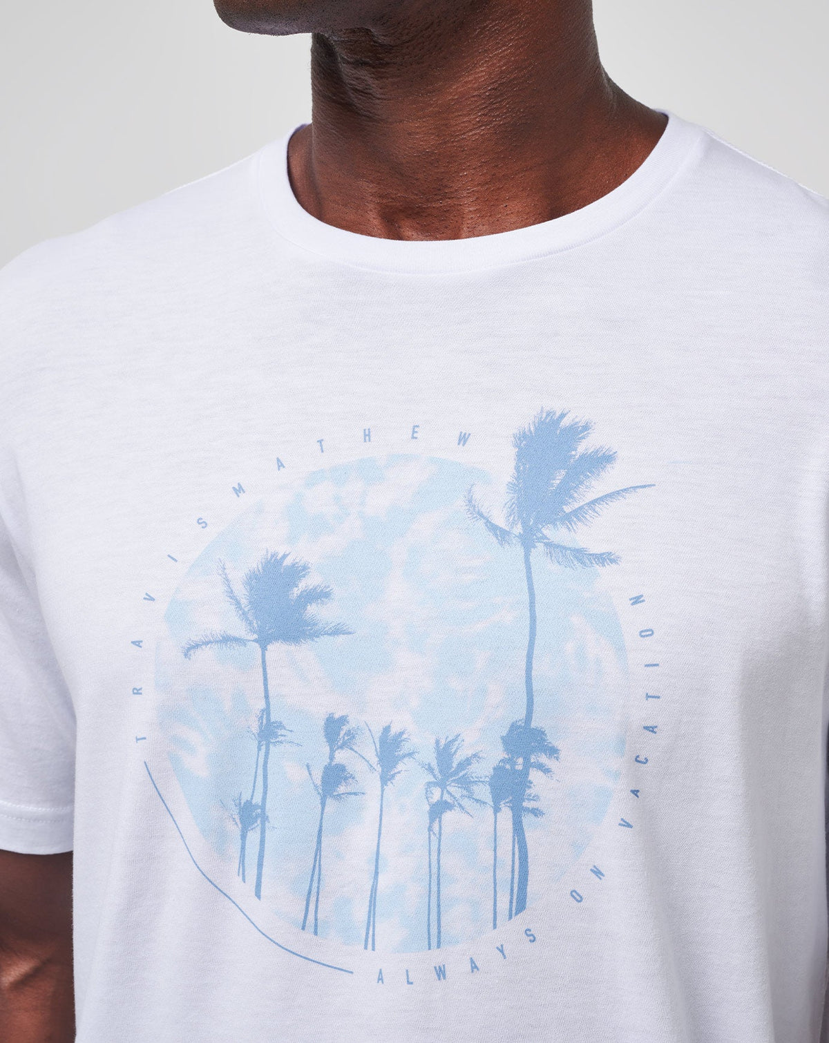 Foam Paths Tee White | Travis Mathew