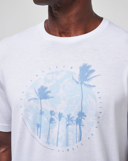 Foam Paths Tee White | Travis Mathew