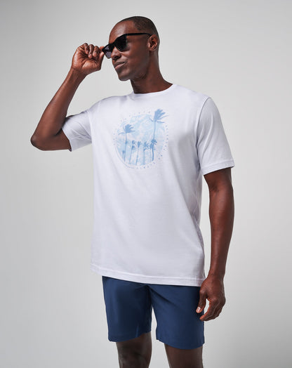Foam Paths Tee White | Travis Mathew