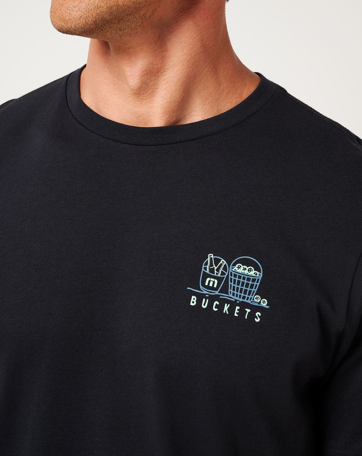 Lost Buckets Tee Black | Travis Mathew