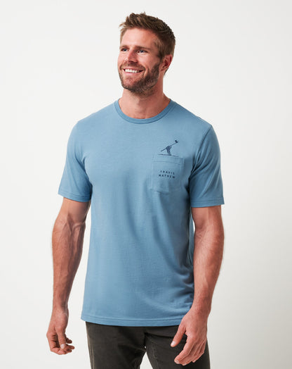 Air Trick Tee Captains Blue | Travis Mathew
