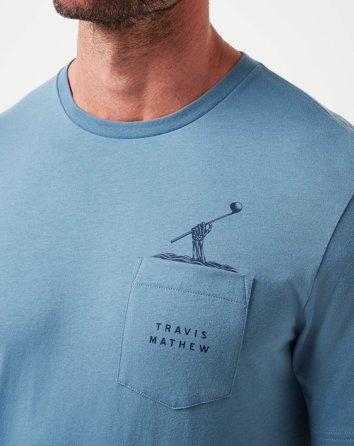 Air Trick Tee Captains Blue | Travis Mathew