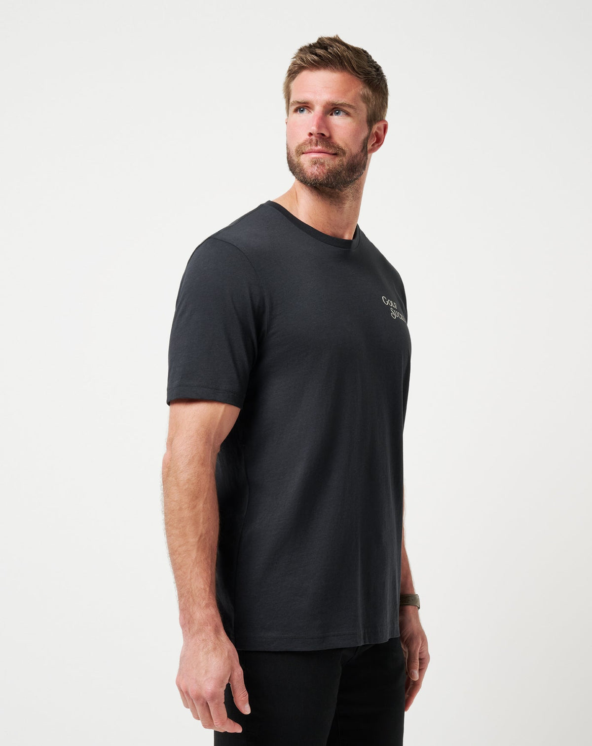Course Rules Tee Black | Travis Mathew