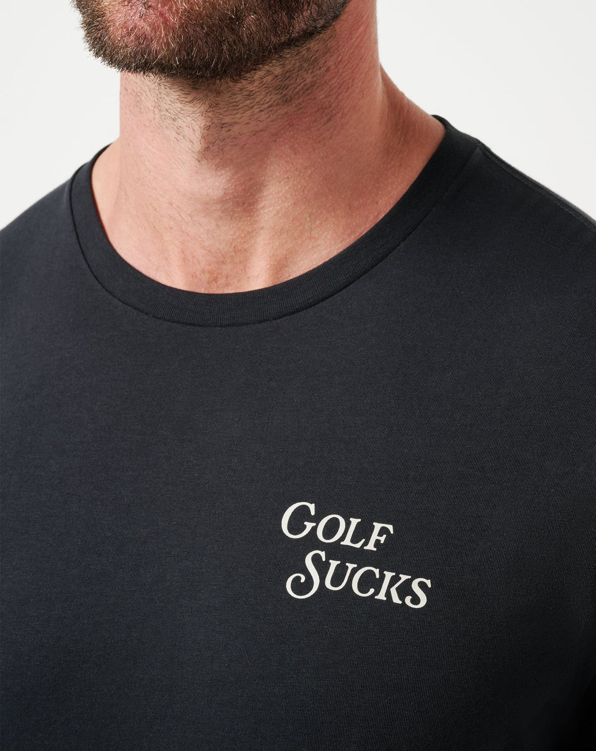 Course Rules Tee Black | Travis Mathew