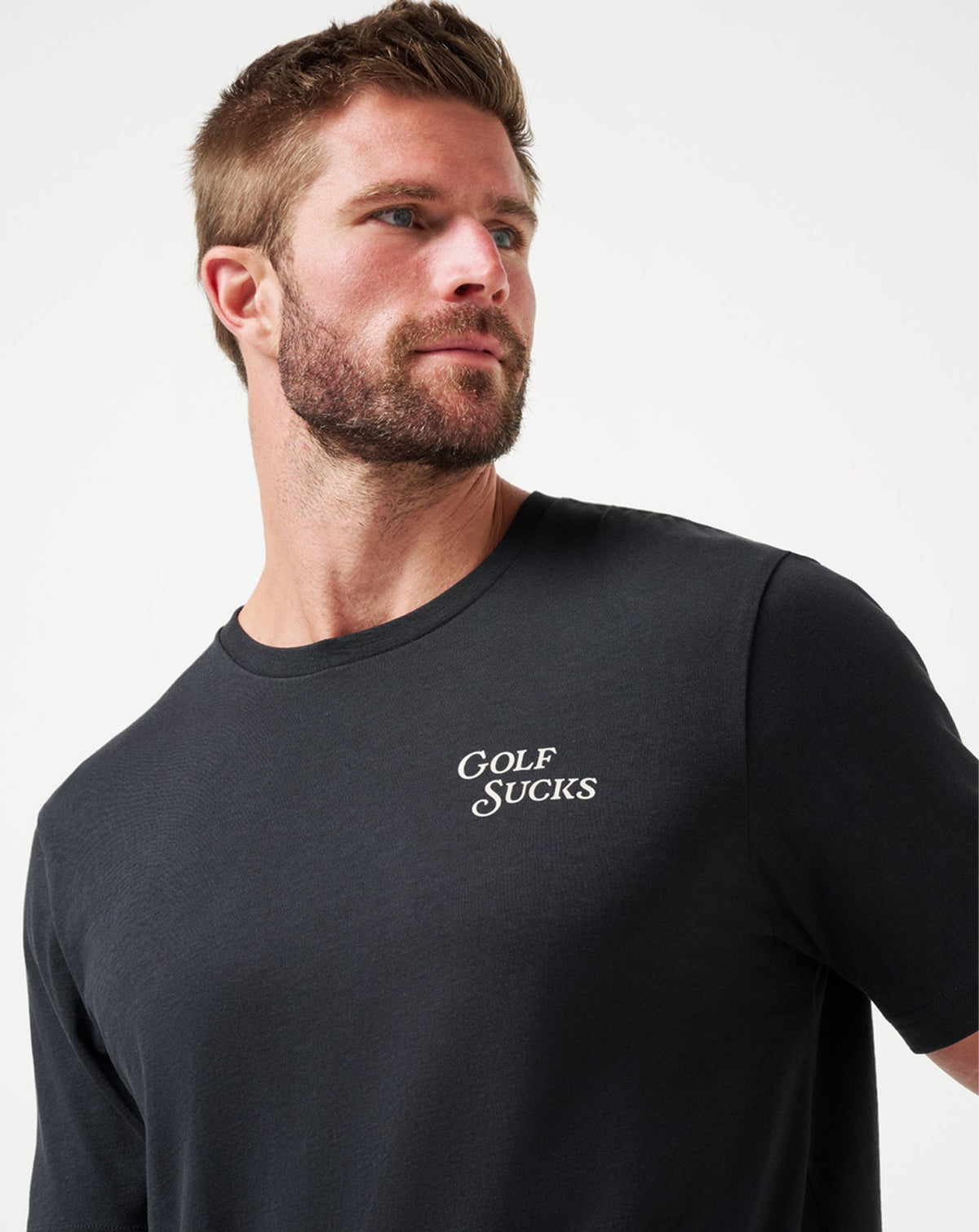 Course Rules Tee Black | Travis Mathew