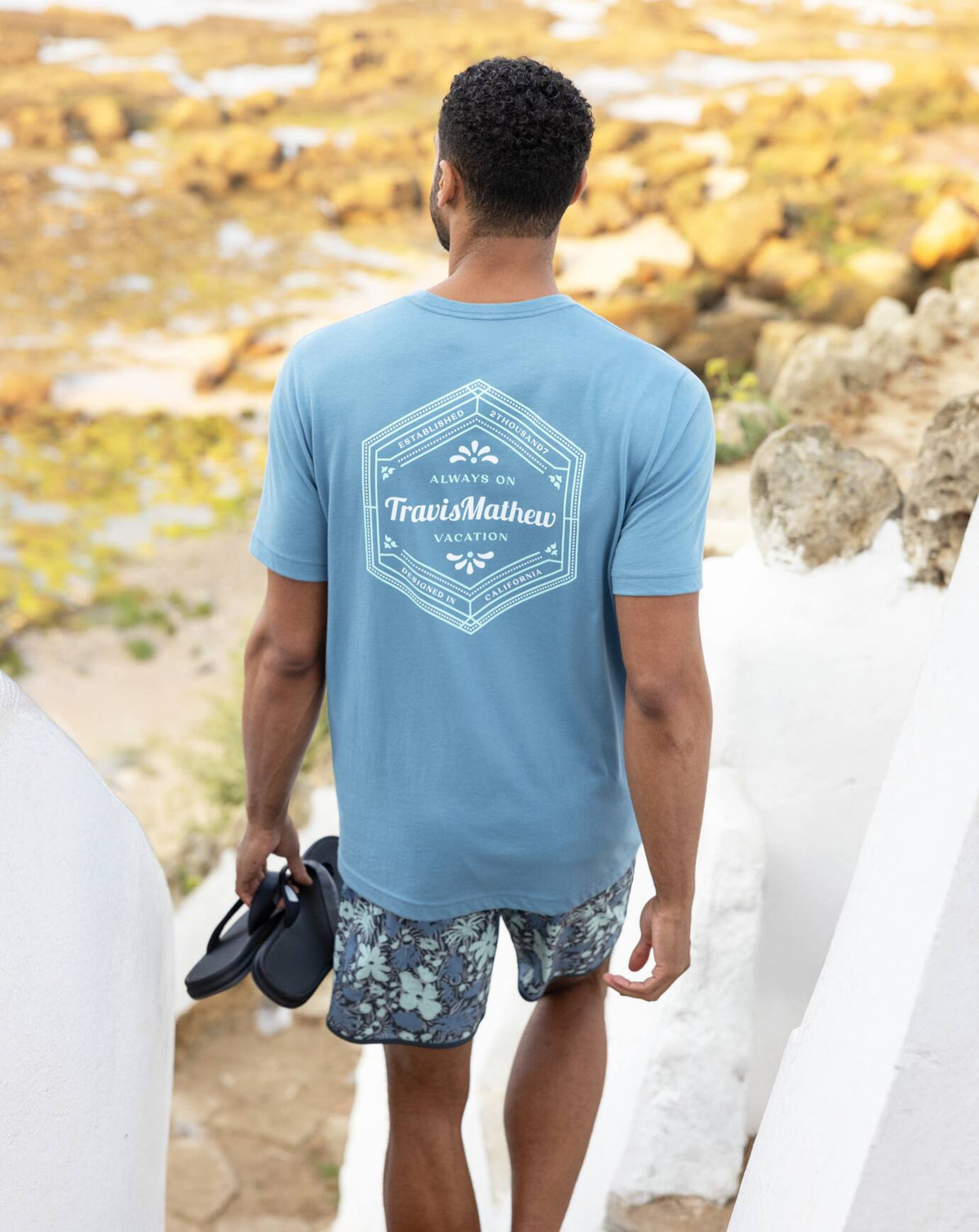 Maximum Stay Tee Captains Blue | Travis Mathew