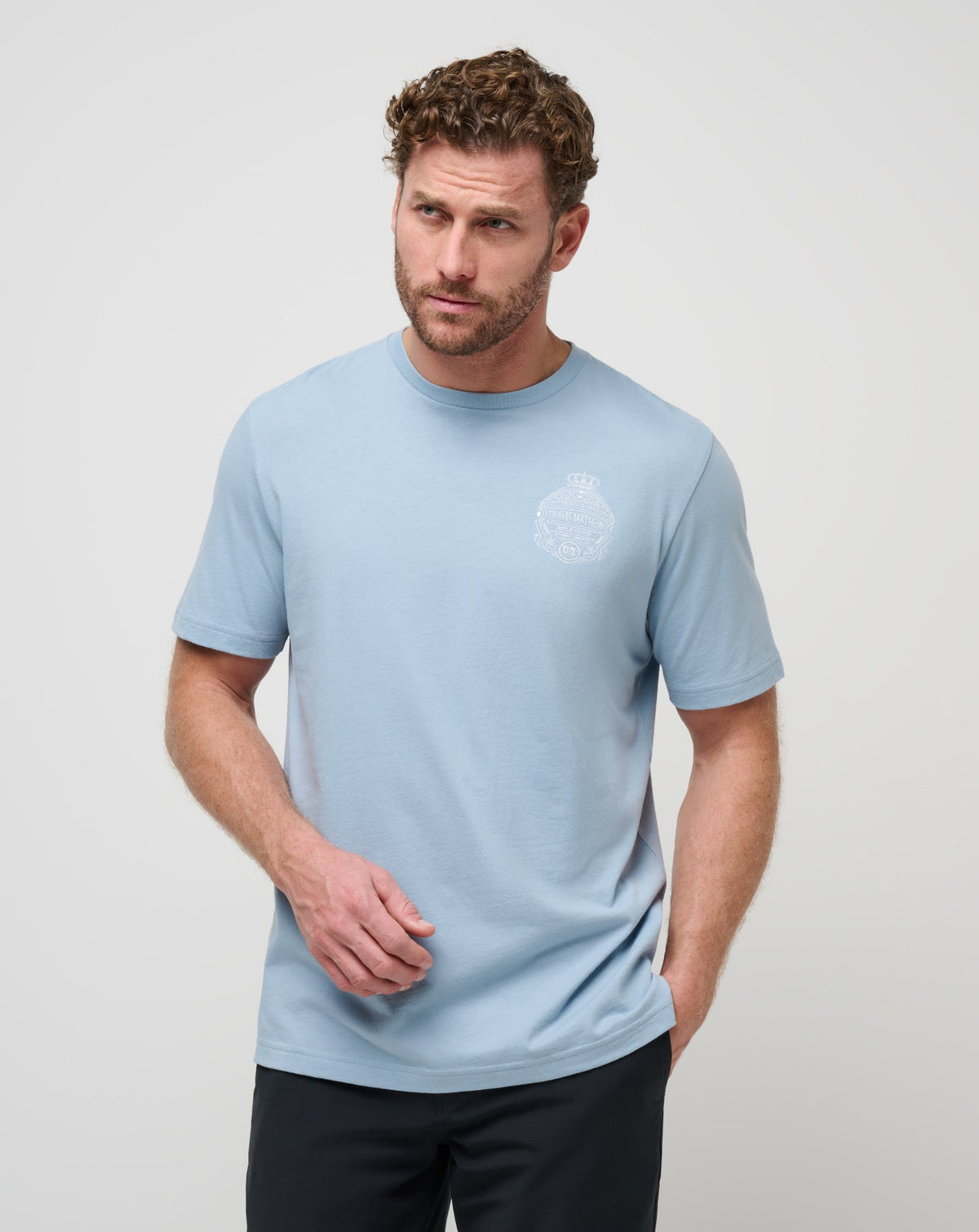 Name Association Tee Dusty Blue | Travis Mathew
