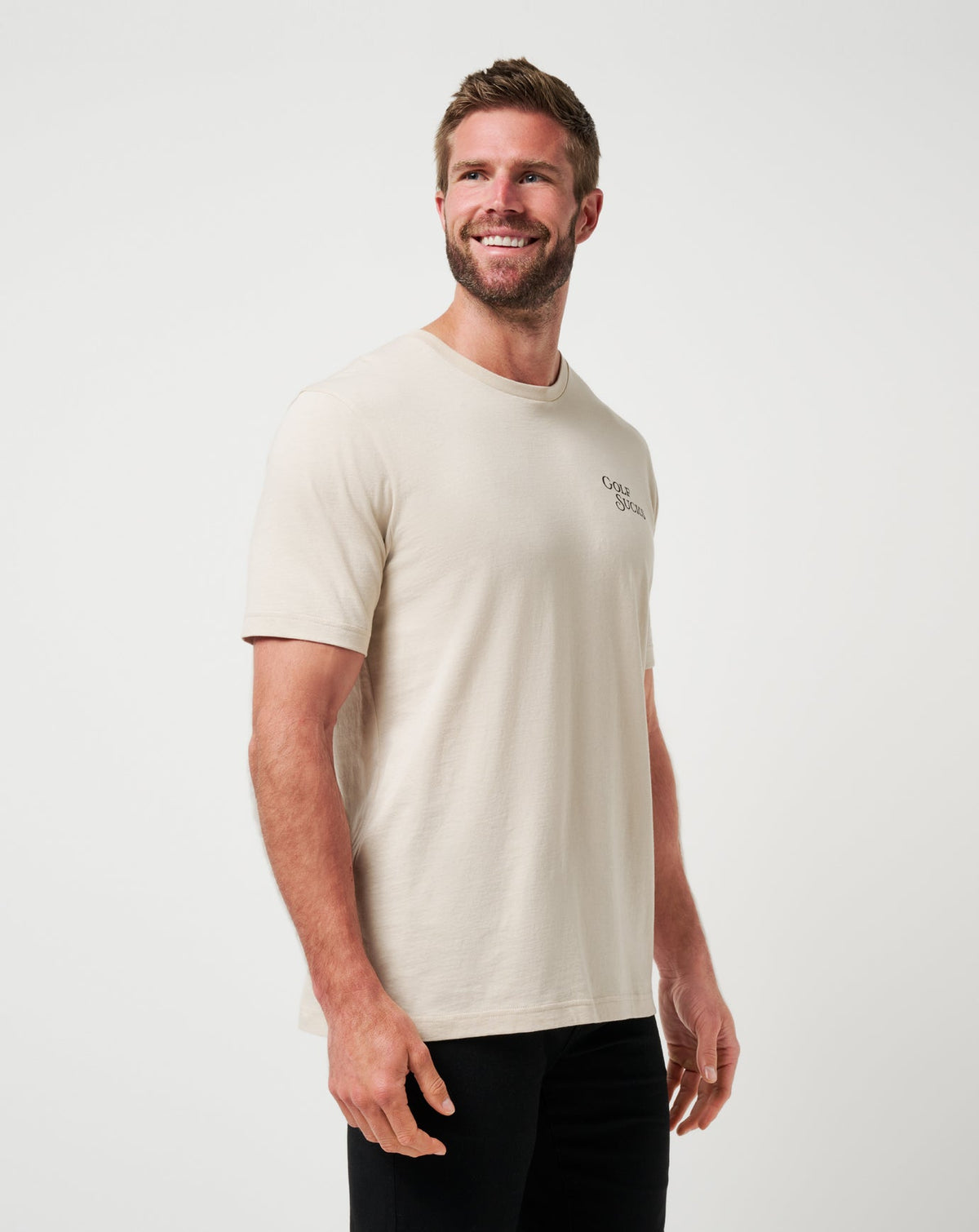 Course Rules Tee Italian Sand | Travis Mathew